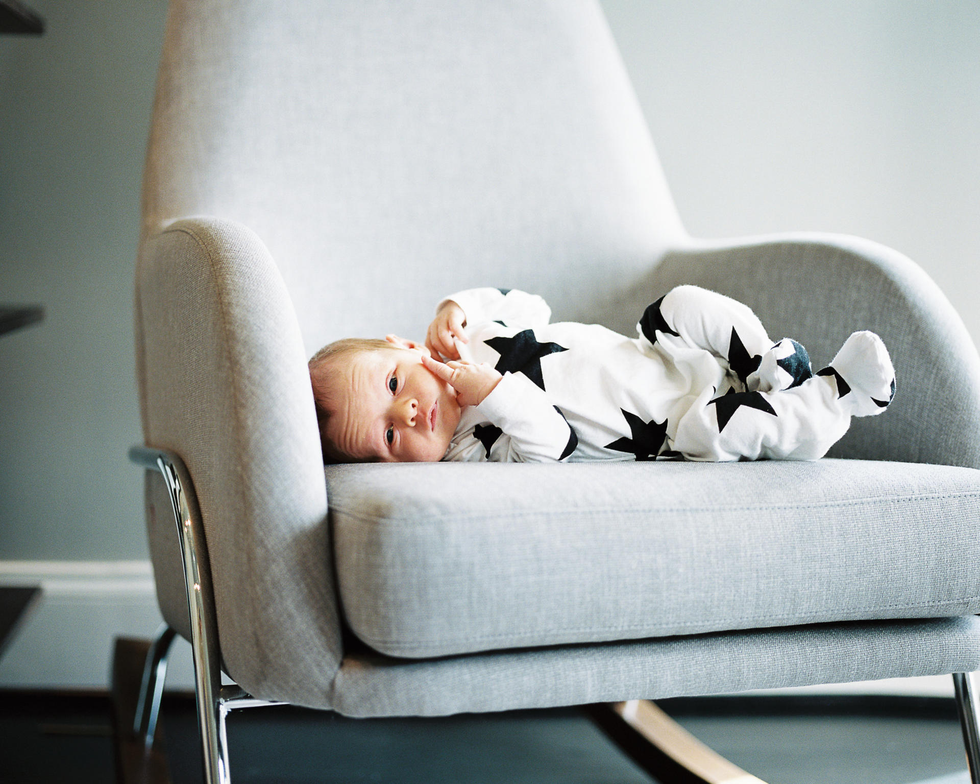 Bookmark this post to read Holdens birth story and find inspiration for your modern nursery.