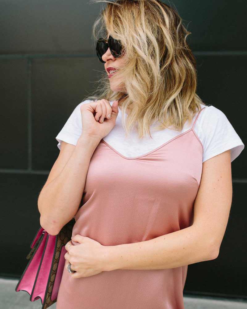 Pink slip dress Nordstrom