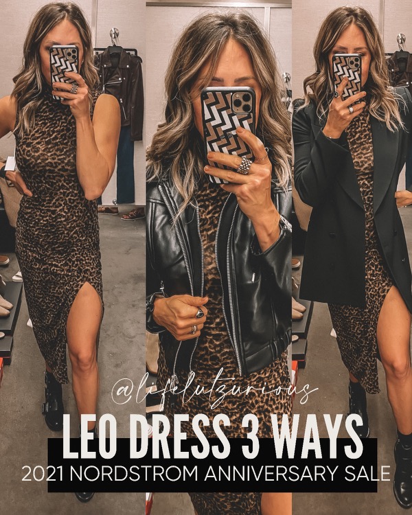 Good American leopard dress | 2021 #NSALE FITTING ROOM TRY-ON